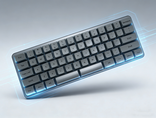 0.01 Z62 Dark Grey Dye Sub White LED 60% Dye Sub PBT Mechanical Keyboard