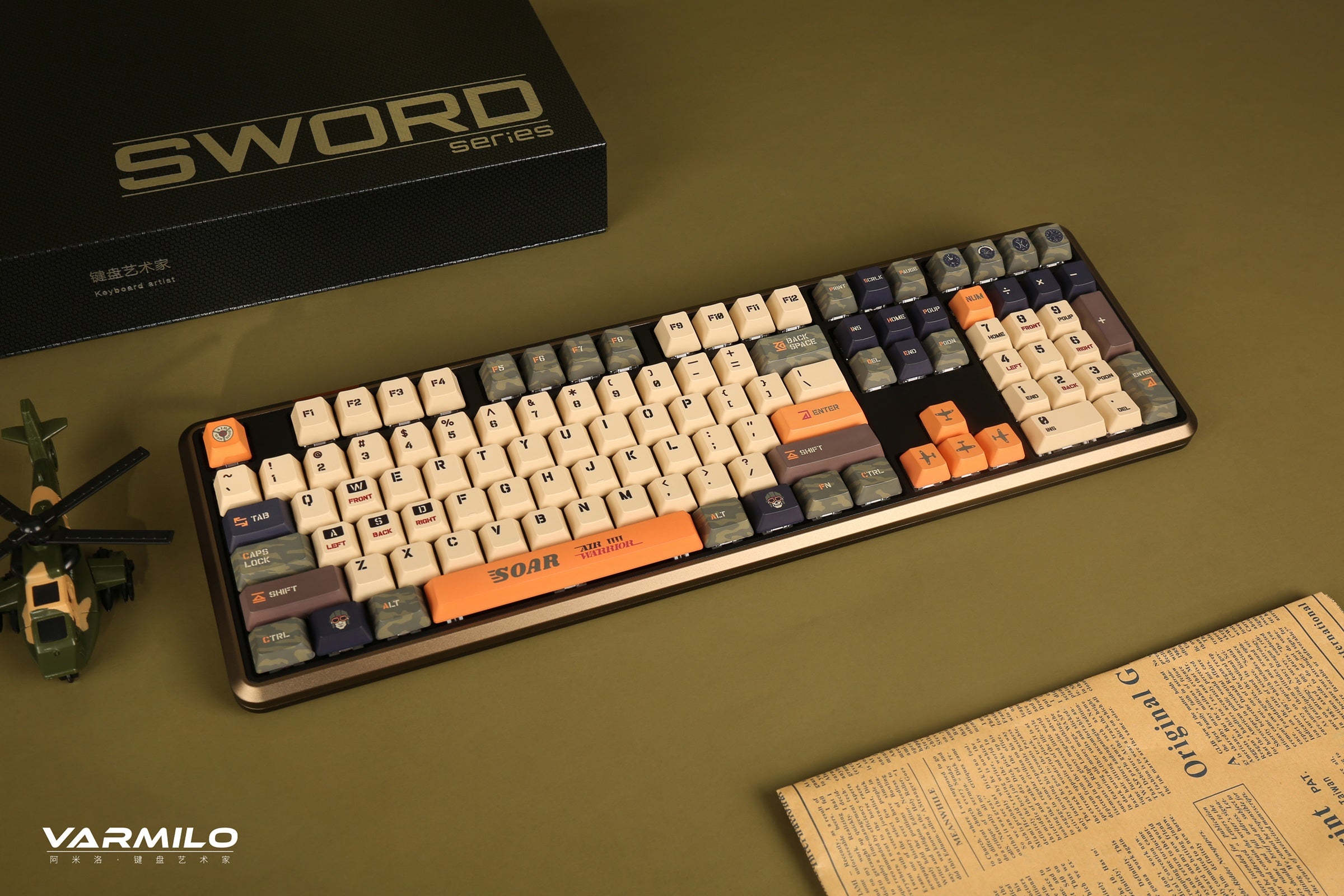 Varmilo Sword 2-108 Warrior Soar Dye Sub PBT Aluminum EC Mechanical Keyboard
