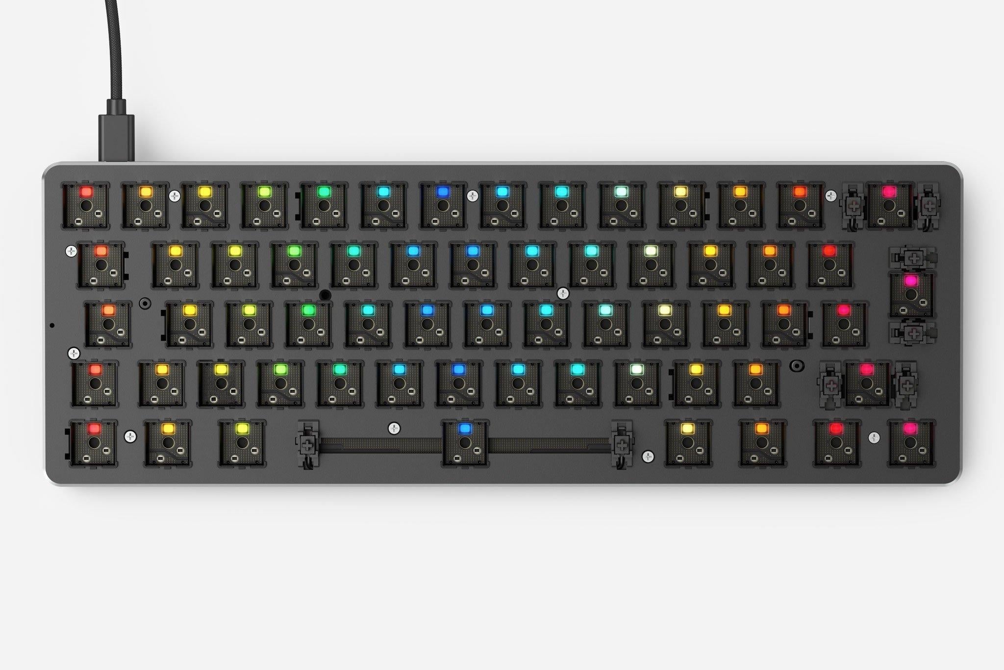 Glorious PC GMMK Barebones 60% ISO RGB Mechanical Keyboard None