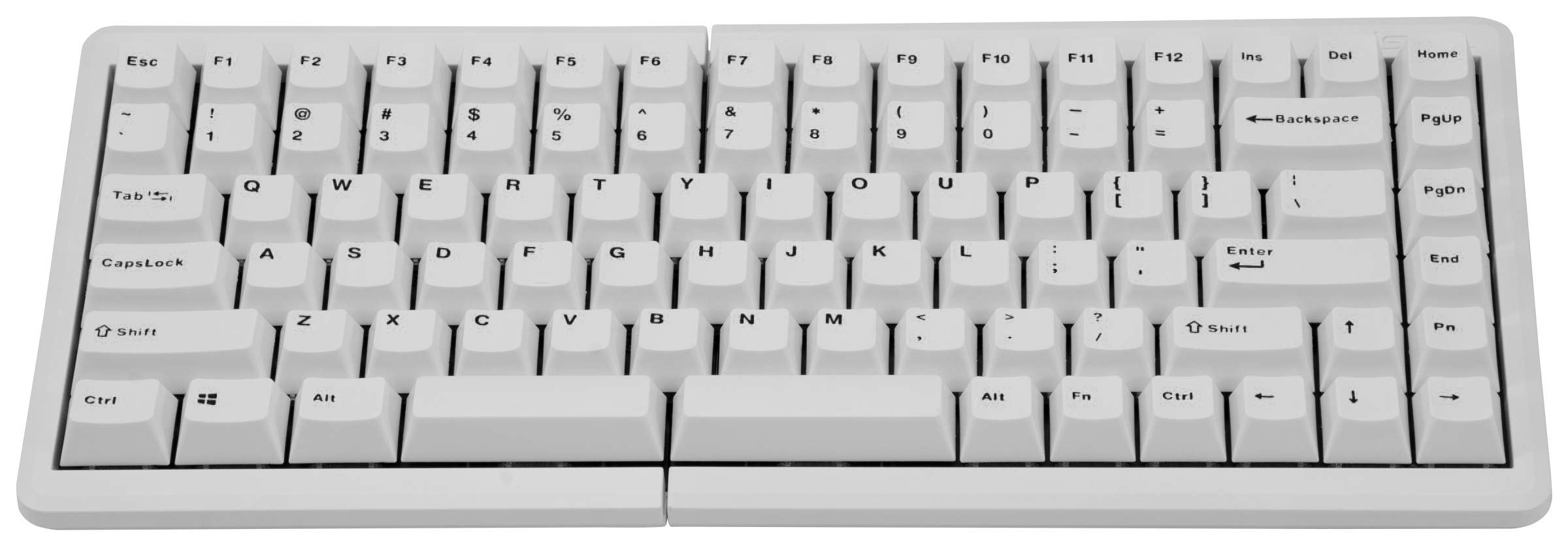 Mistel MD770 White 75% RGB Double Shot PBT Mechanical Keyboard