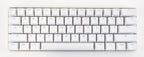Vortex New POK3R White Aluminum 60% Blue LED Double Shot PBT Mechanical Keyboard