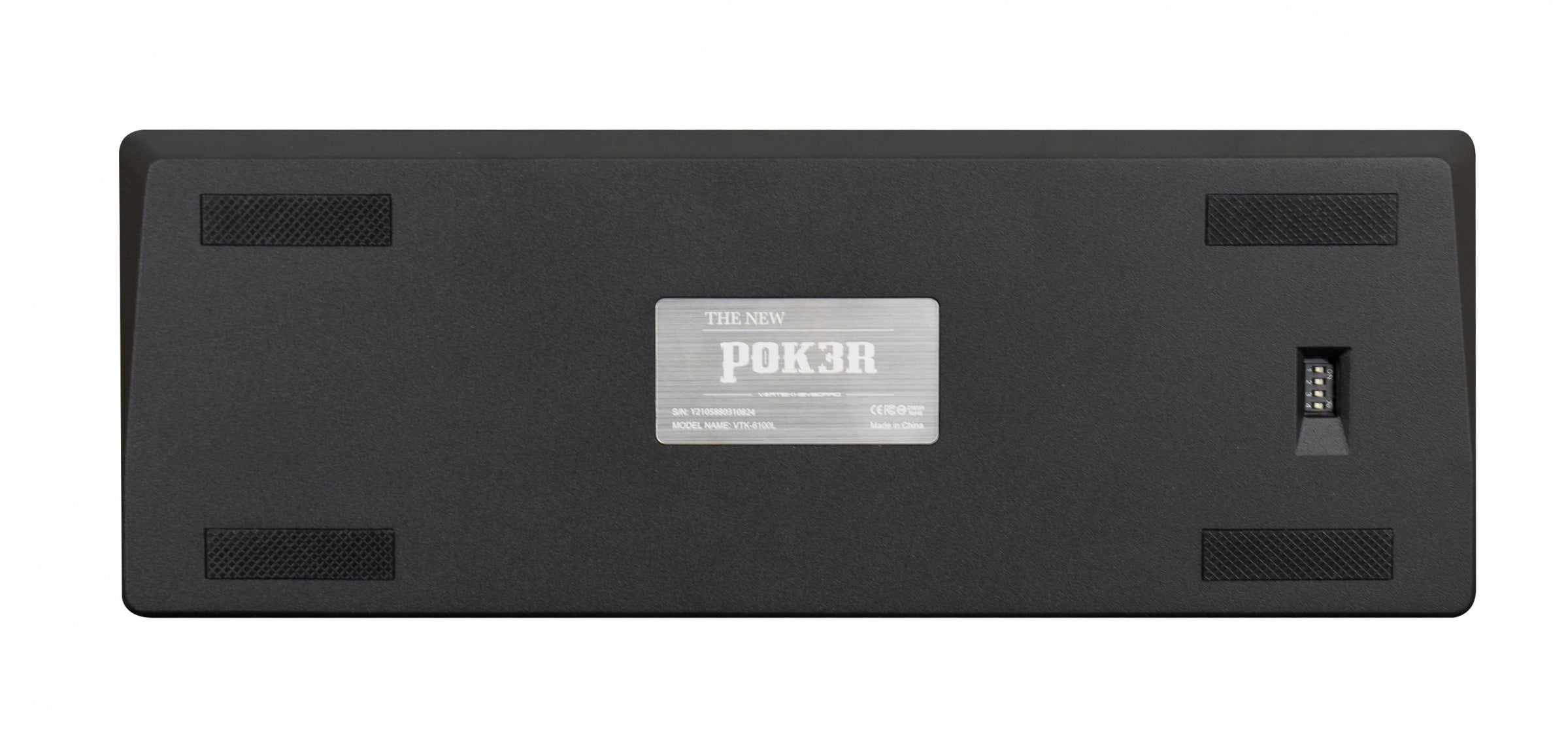 Vortex New POK3R Black Aluminum 60% Blue LED Double Shot PBT Mechanical Keyboard