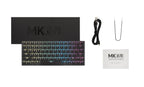 MK LowKey70 Black Aluminum 75% Hotswap Bluetooth RGB Low Profile Mac Mechanical Keyboard