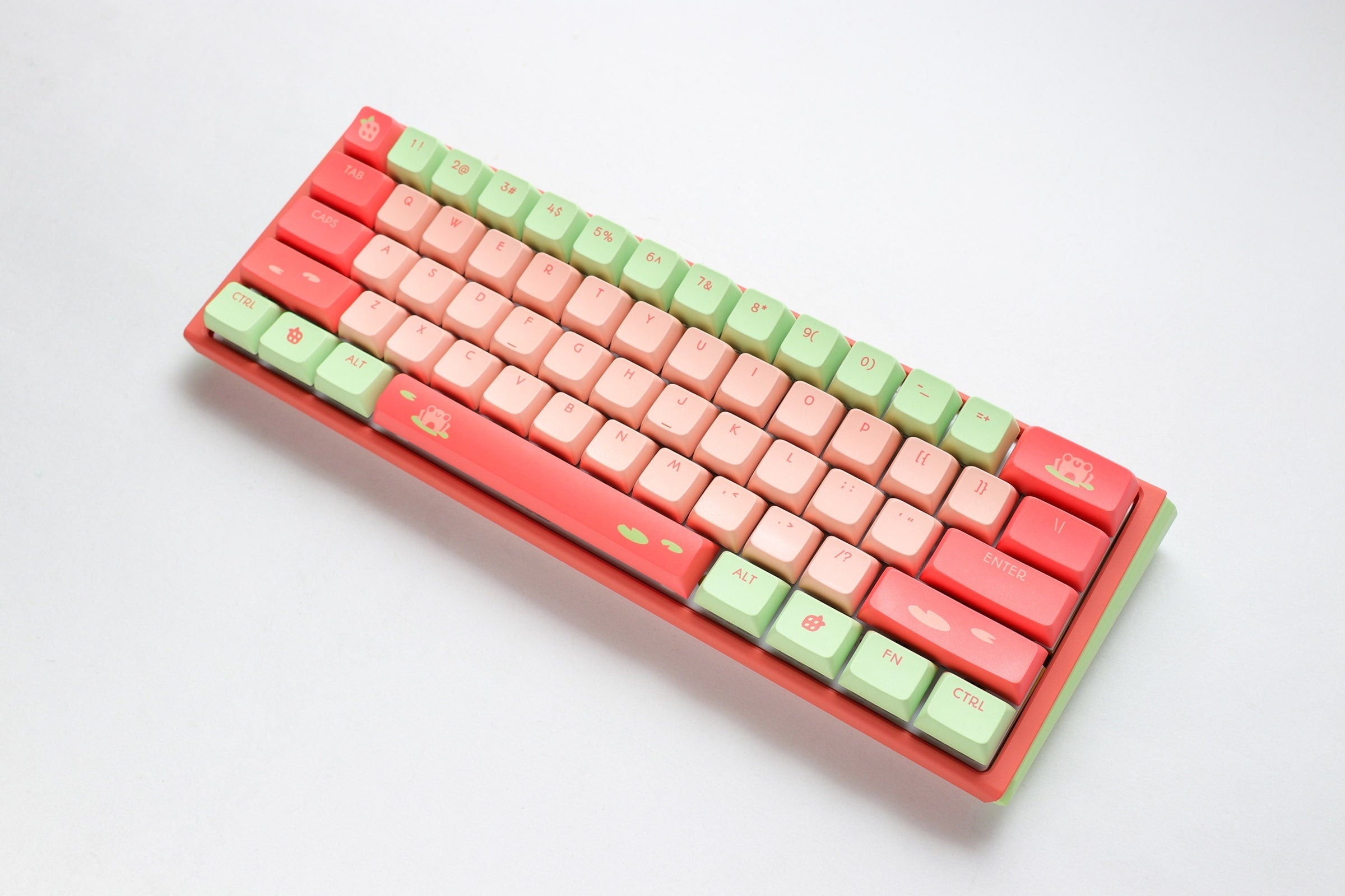 Ducky x MK Strawberry Frog One 3 Mini Hotswap 60% RGB Keyboard w/ Quack Mechanics