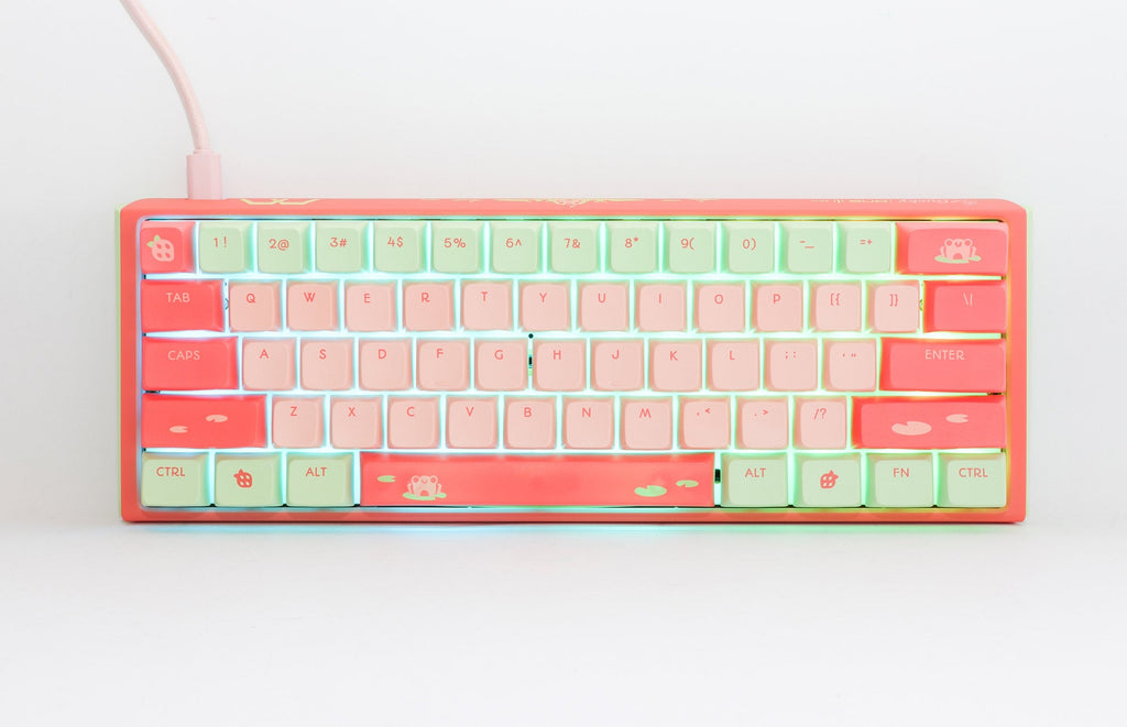 Ducky x MK Strawberry Frog One 3 Mini Hotswap 60% RGB Keyboard w/ Quack Mechanics