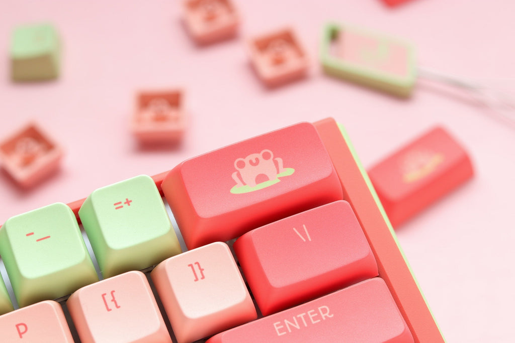 Ducky x MK Strawberry Frog One 3 Mini Hotswap 60% RGB Keyboard w/ Quack Mechanics