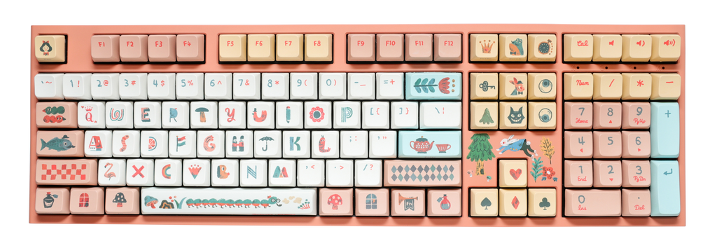 Ducky x Dimanche Alice in Wonderland One 2 Pro Dye Sub PBT Limited Mechanical Keyboard