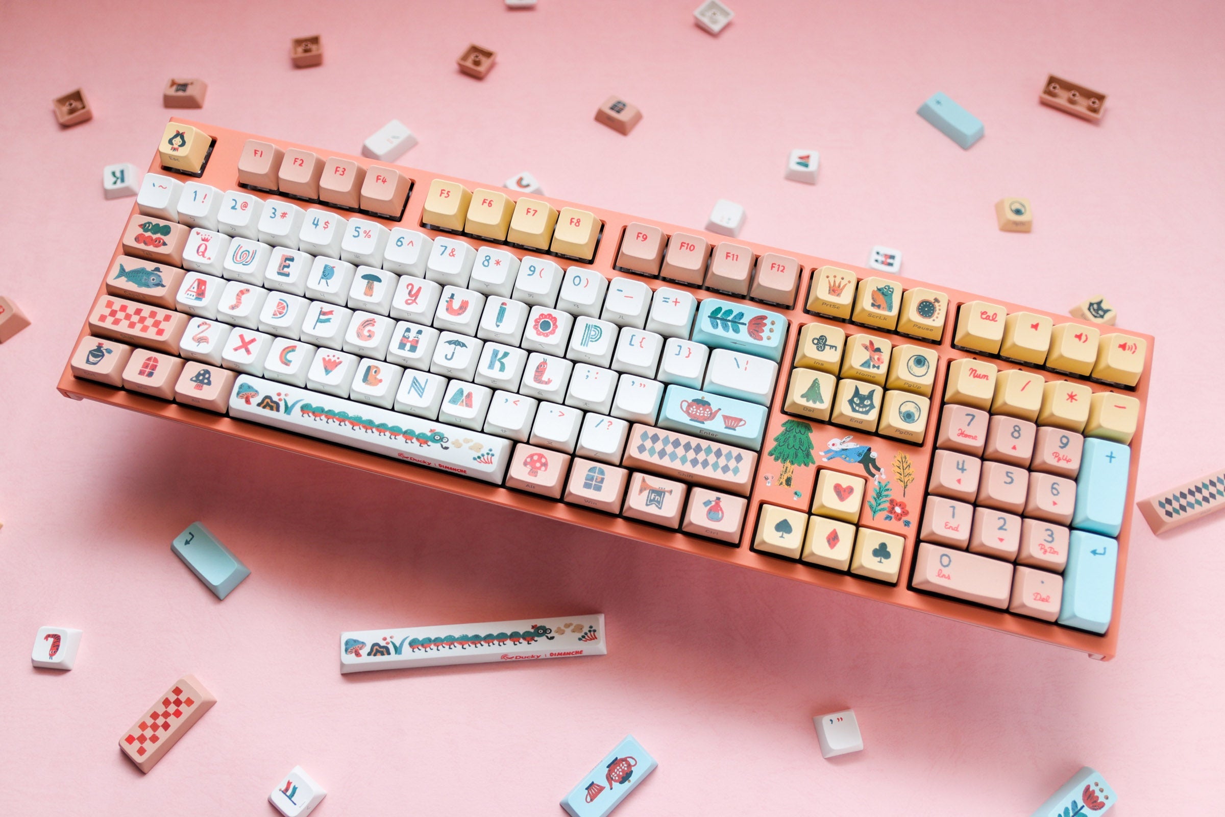 Ducky x Dimanche Alice in Wonderland One 2 Pro Dye Sub PBT Limited Mechanical Keyboard