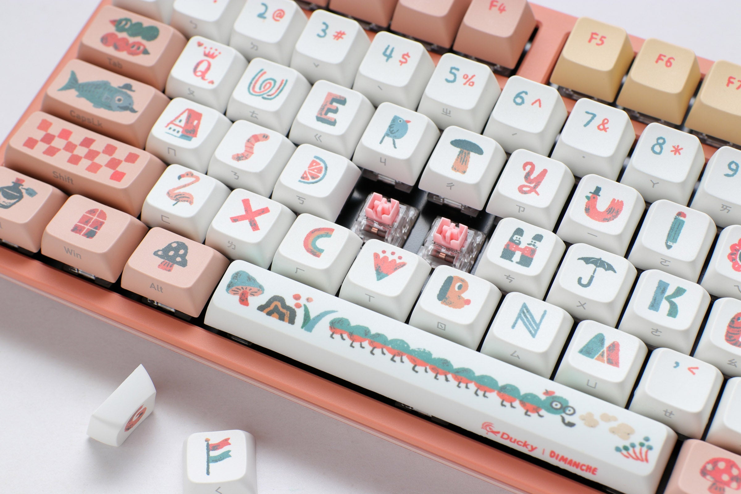 Ducky x Dimanche Alice in Wonderland One 2 Pro Dye Sub PBT Limited Mechanical Keyboard