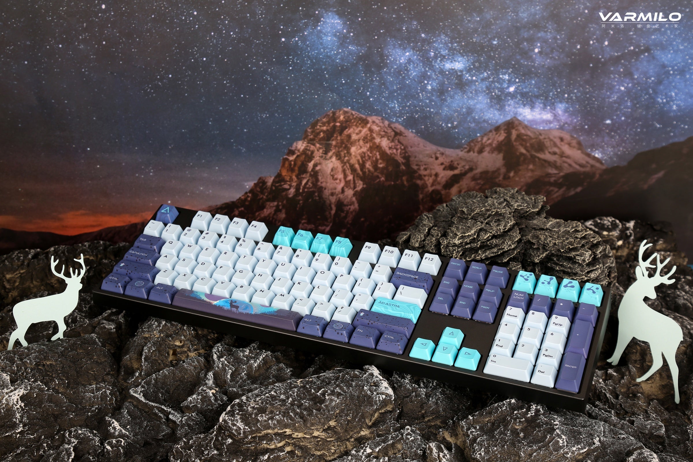 Varmilo VA Series V2 Aurora Bluetooth White LED Mechanical Keyboard