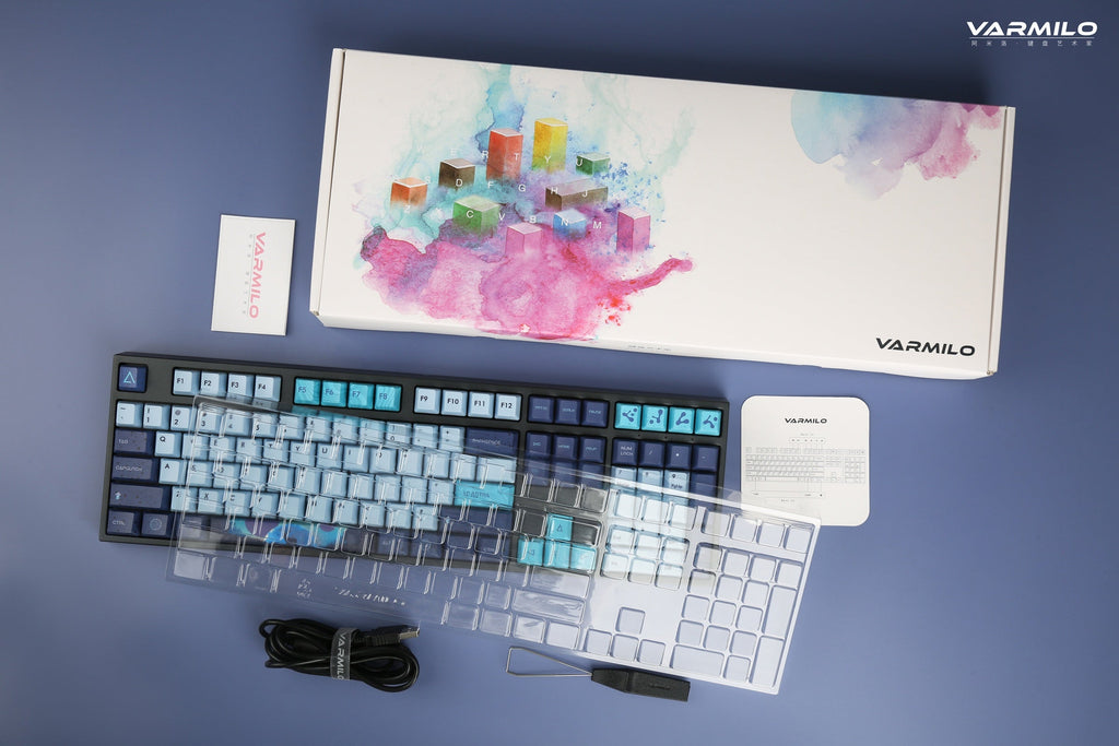 Varmilo VA Series V2 Aurora Bluetooth White LED Mechanical Keyboard