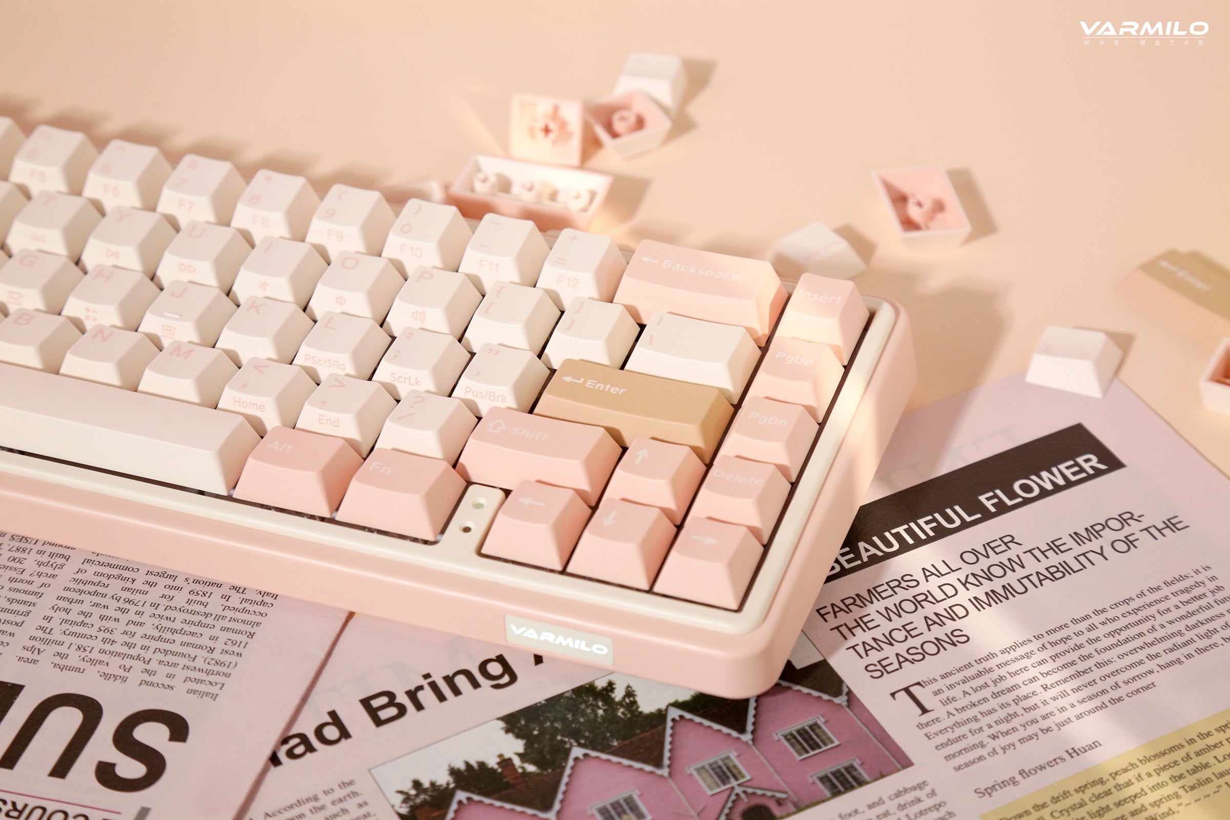 Varmilo Minilo VXB67 Mendozae 65% Bluetooth White LED EC Mechanical Keyboard