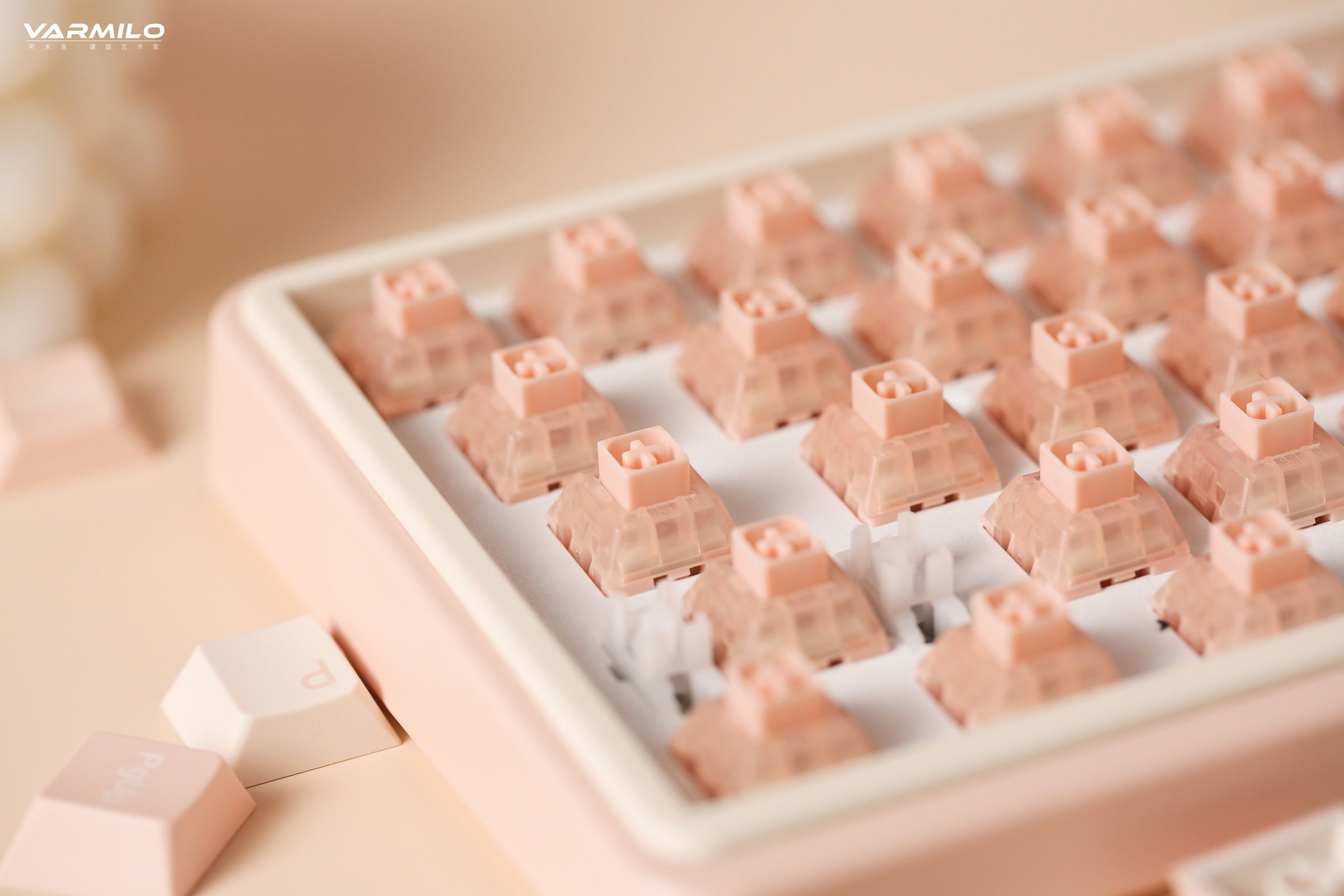 Varmilo Minilo VXH67 Mendozae 65% Wired Hotswap White LED Keyboard