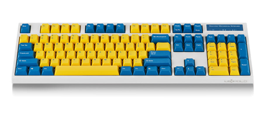 Leopold FC900RBT Bluetooth Yellow/Blue PD Double Shot PBT Mechanical Keyboard