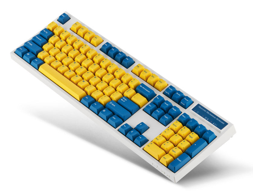 Leopold FC900RBT Bluetooth Yellow/Blue PD Double Shot PBT Mechanical Keyboard