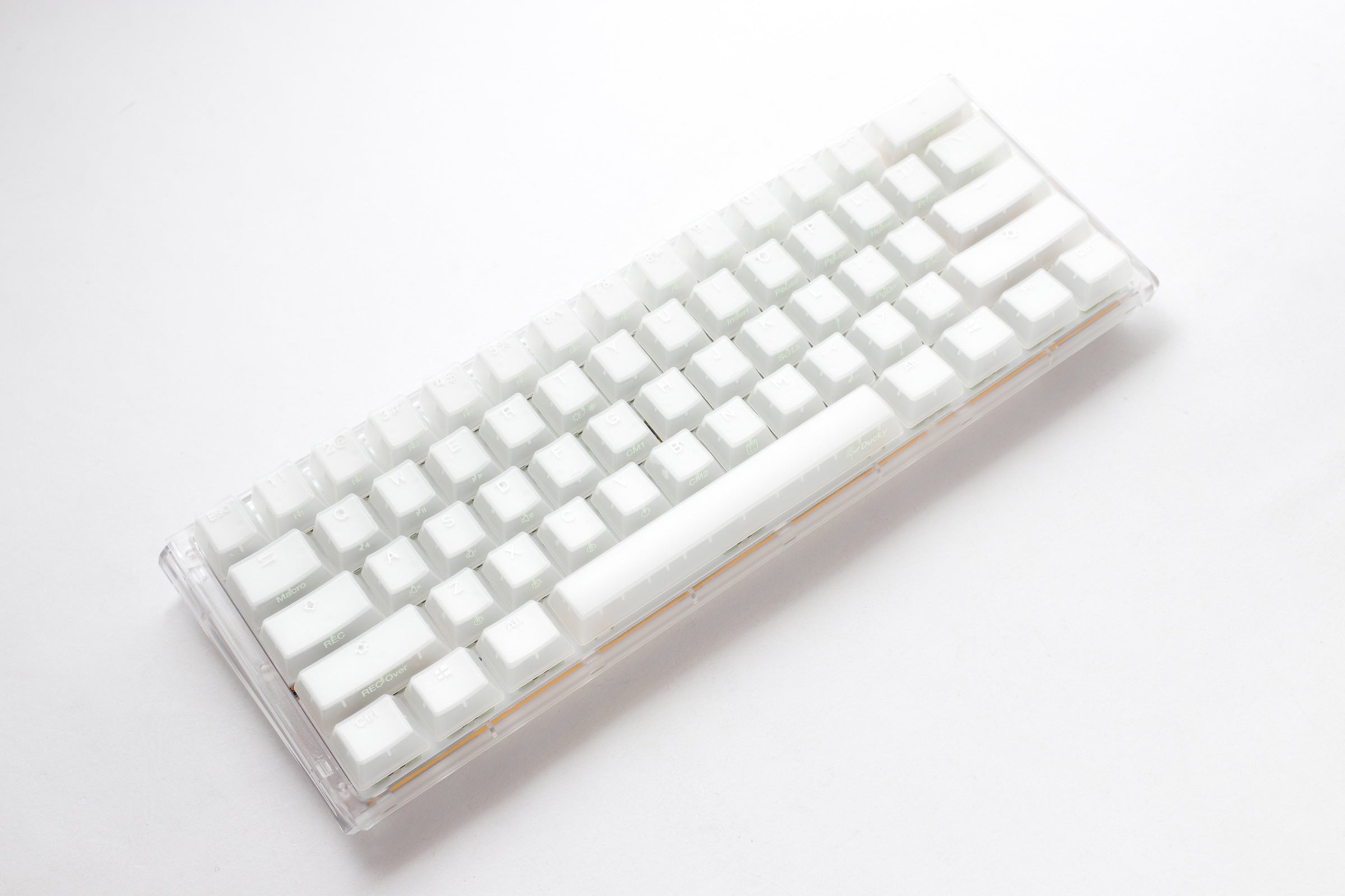 Ducky One 3 Mini Aura Clear White 60% Hotswap RGB LED Double Shot ABS Mechanical Keyboard