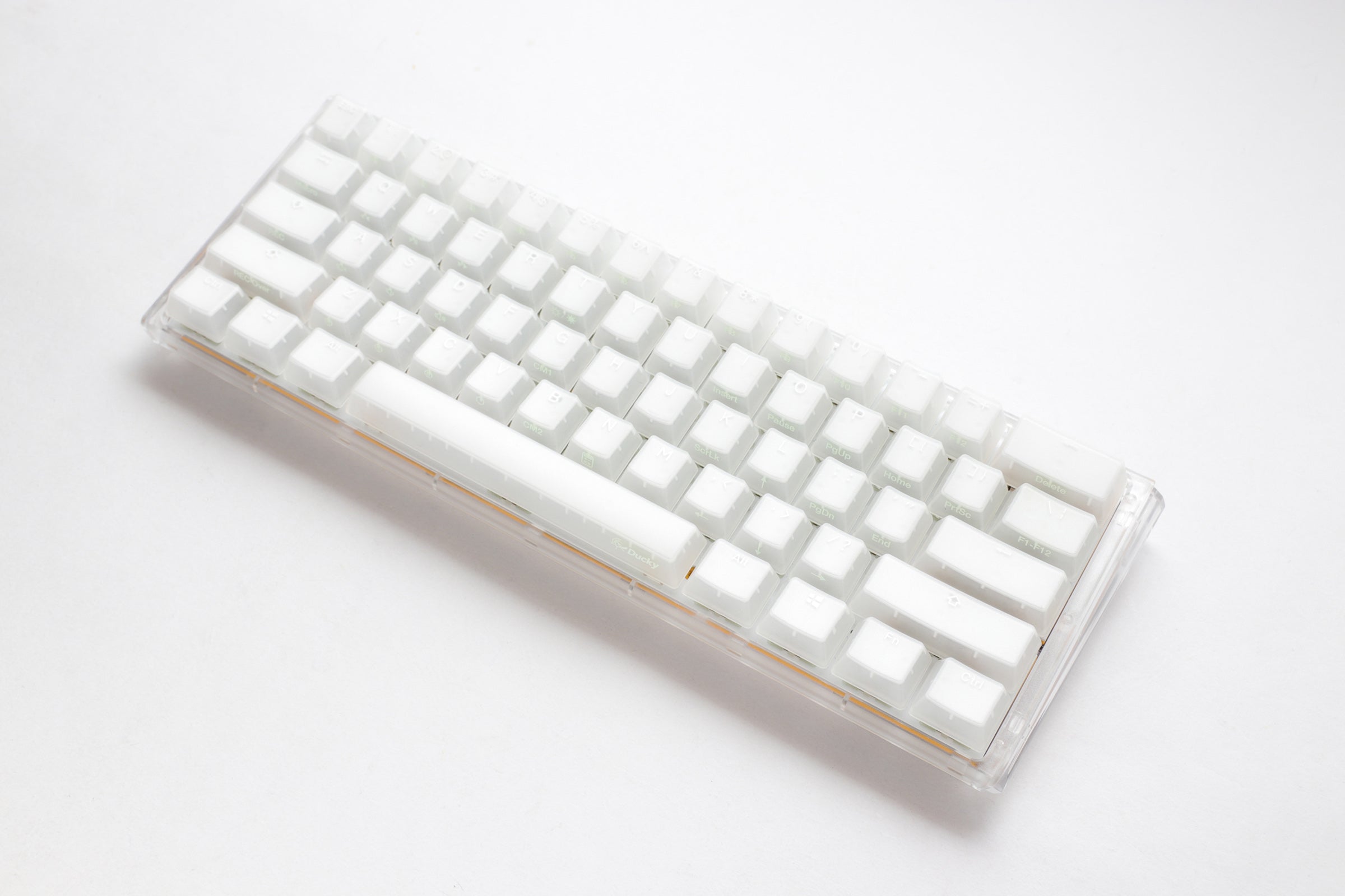 Ducky One 3 Mini Aura Clear White 60% Hotswap RGB LED Double Shot ABS Mechanical Keyboard