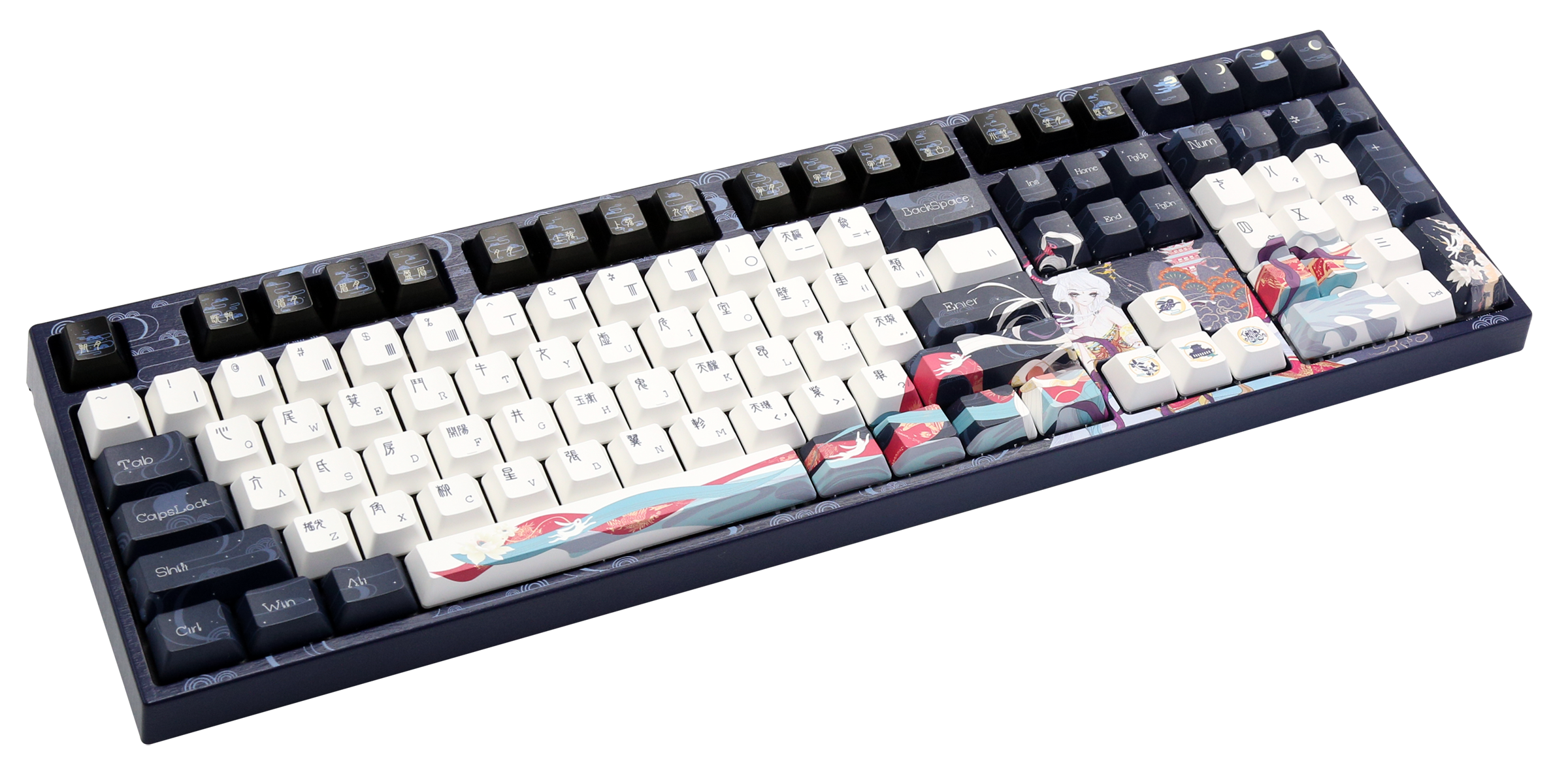 Varmilo VPE108 Chang'e Full Size Hotswap Triple Mode White LED Dye Sub Mechanical Keyboard