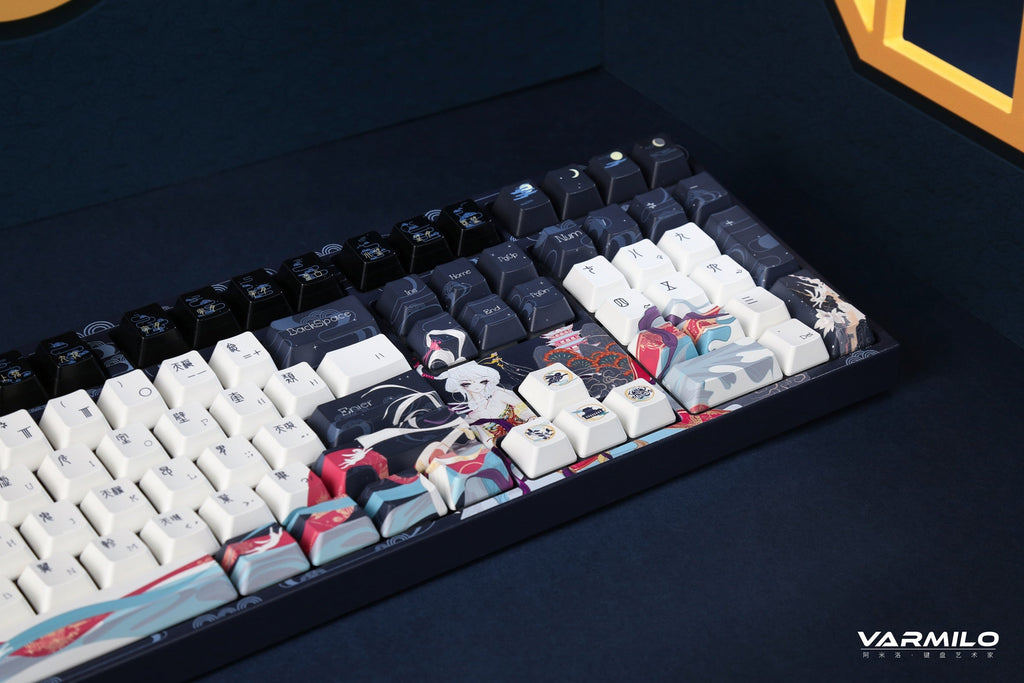 Varmilo VPE108 Chang'e Full Size Hotswap Triple Mode White LED Dye Sub Mechanical Keyboard