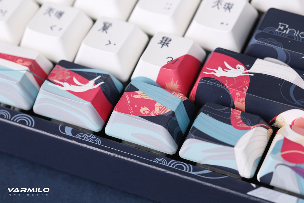 Varmilo VPE108 Chang'e Full Size Hotswap Triple Mode White LED Dye Sub Mechanical Keyboard