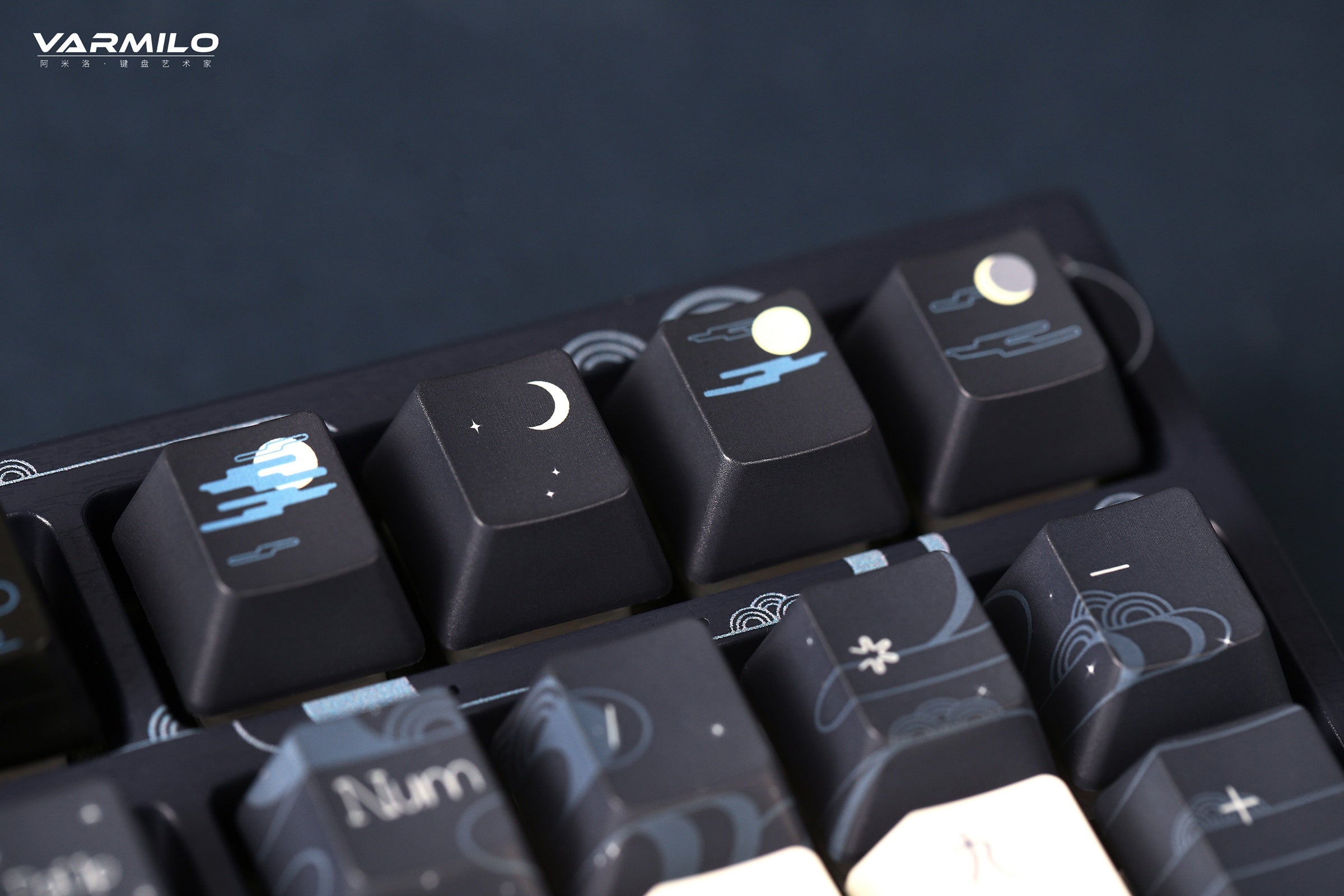 Varmilo VPE108 Chang'e Full Size Hotswap Triple Mode White LED Dye Sub Mechanical Keyboard