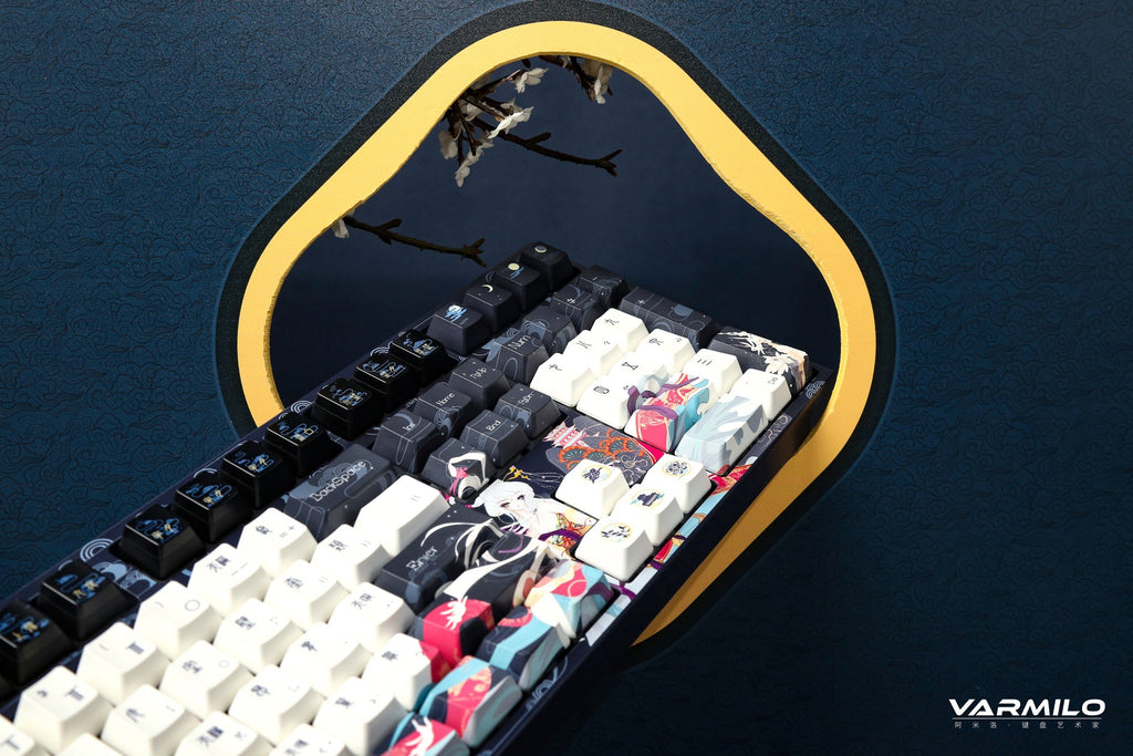 Varmilo VPE108 Chang'e Full Size Hotswap Triple Mode White LED Dye Sub Mechanical Keyboard