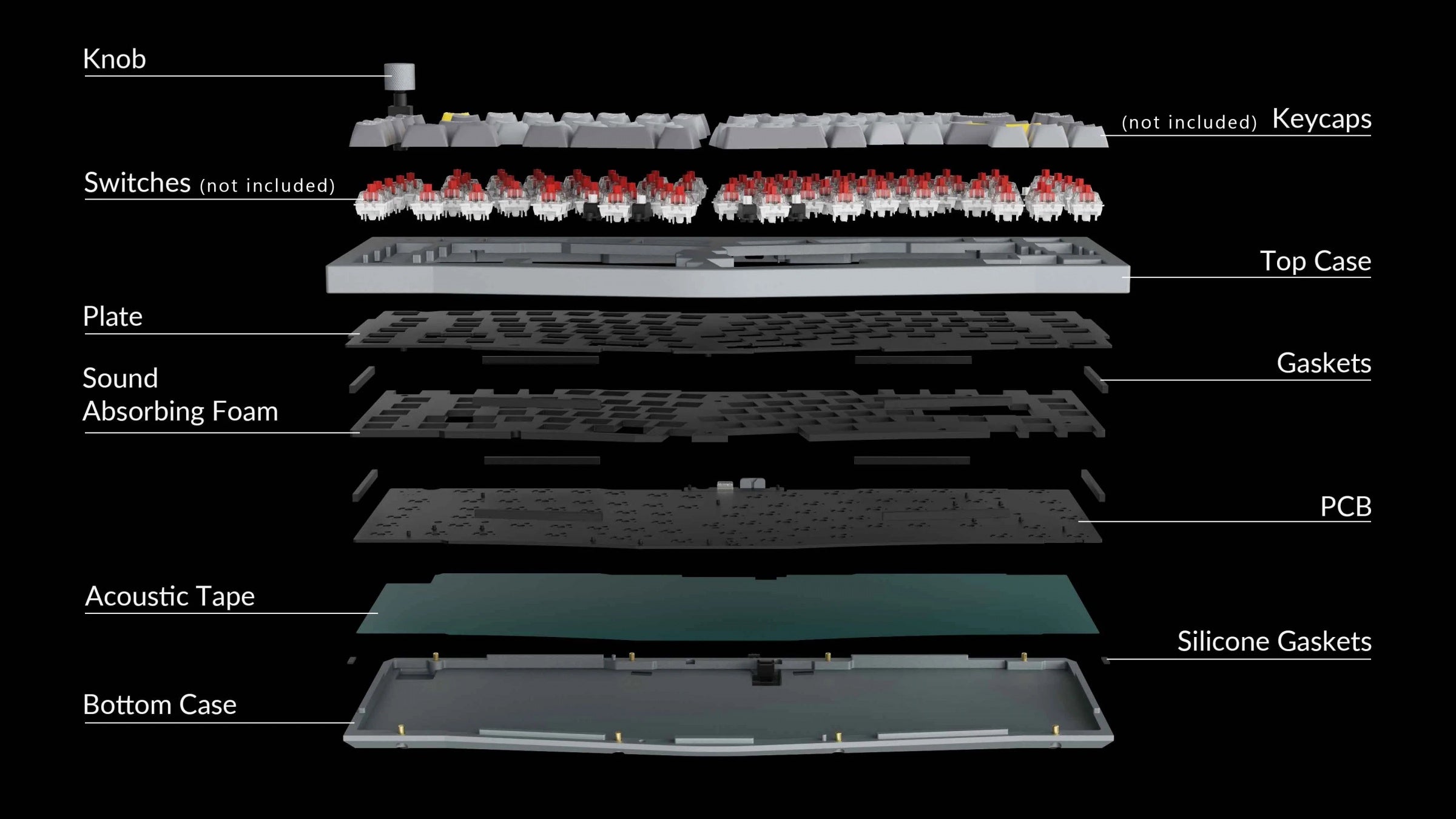 Keychron Q10 w/ Knob Aluminum 75% Alice Layout Hotswap RGB Keyboard