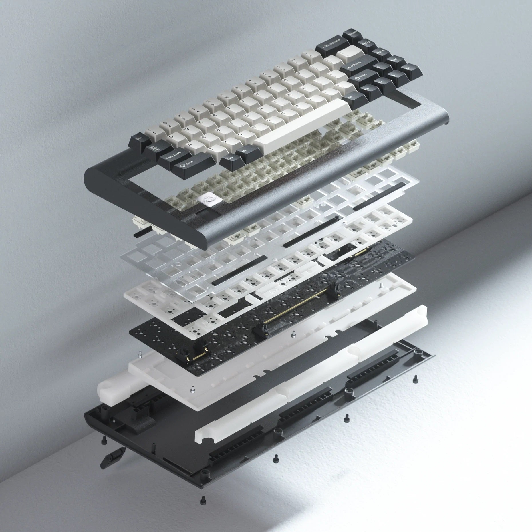 Vortex PC66 66-Key Dark Grey 65% Hotswap Wireless Mechanical Keyboard