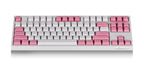 Leopold FC750RBT White/Pink TKL Bluetooth PD Double Shot PBT Mechanical Keyboard