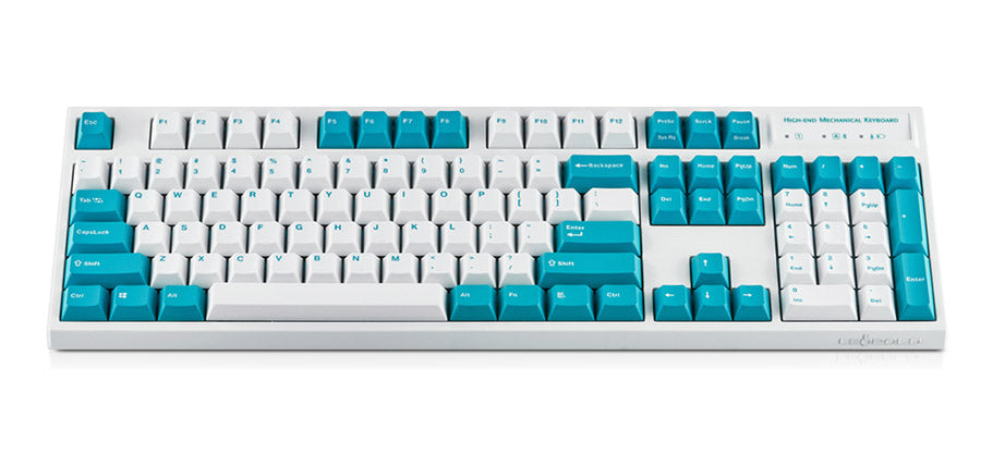 Leopold FC900RBT White/Mint Bluetooth PD Double Shot PBT Mechanical Keyboard