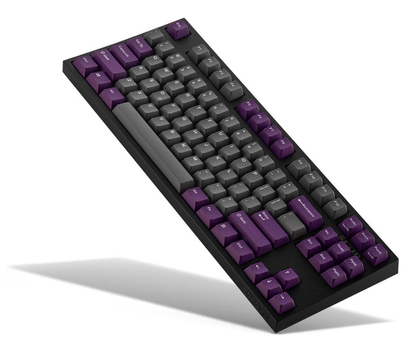 Leopold FC750RBT Purple/Grey TKL Bluetooth PD Double Shot PBT Mechanical Keyboard