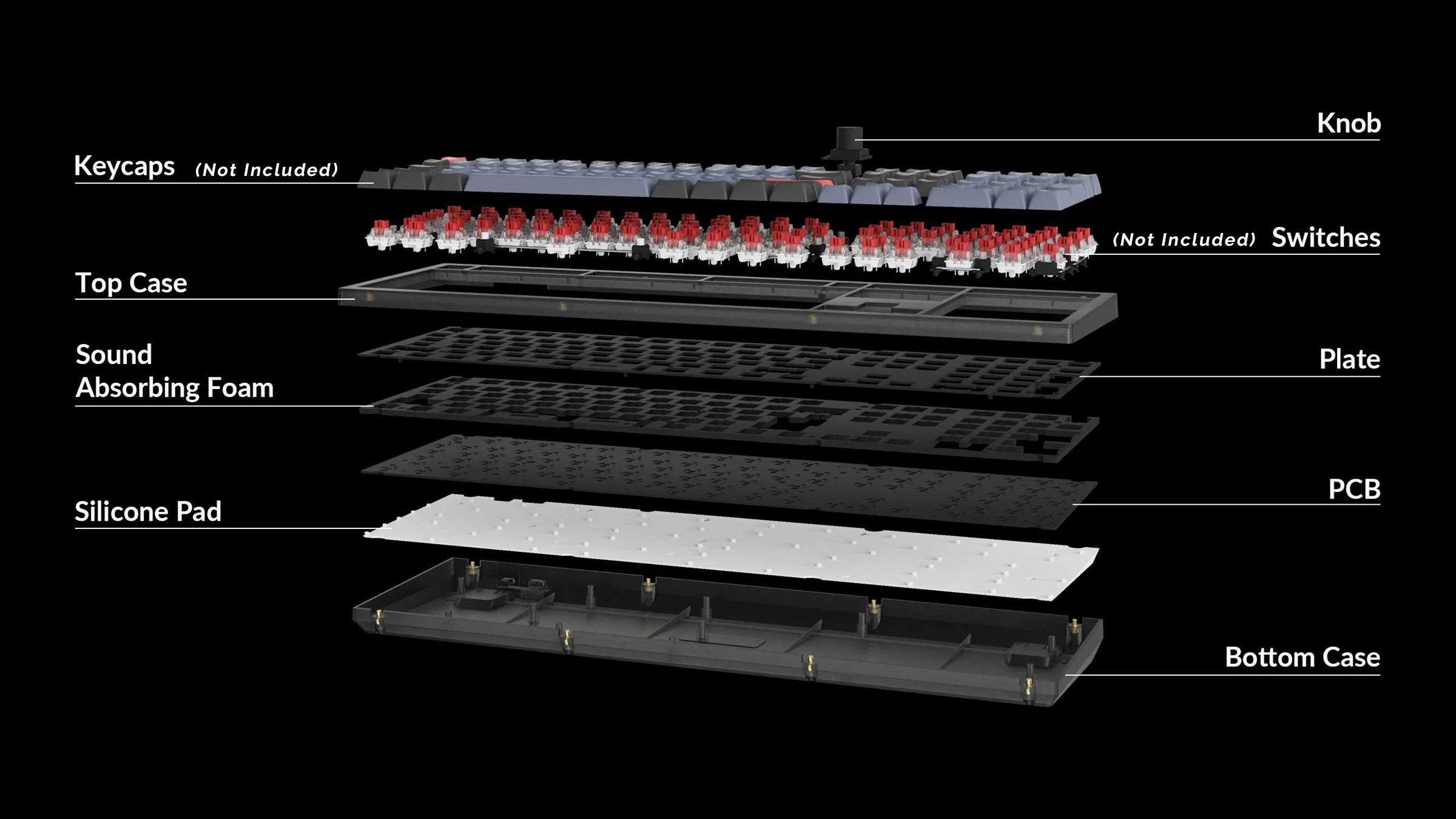 Keychron V6 w/ Knob Hotswap RGB Win + Mac Mechanical Keyboard