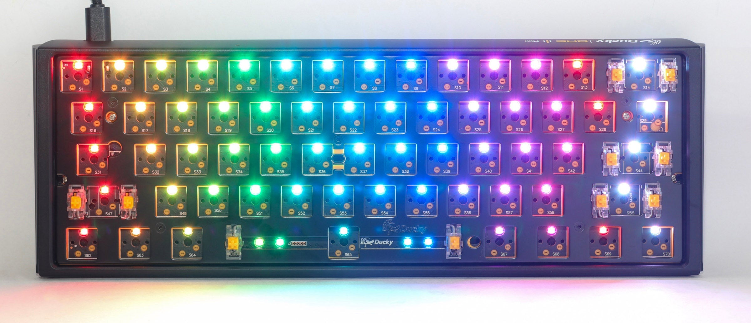 Ducky One 3 Mini Black Barebones 60% Hotswap RGB Mechanical Keyboard