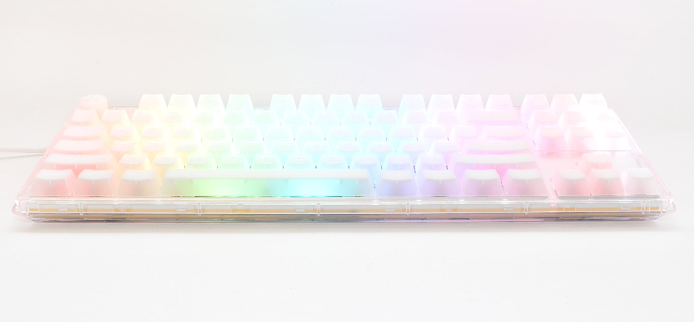 Ducky One 3 TKL Aura Clear White Hotswap RGB Double Shot ABS Mechanical Keyboard