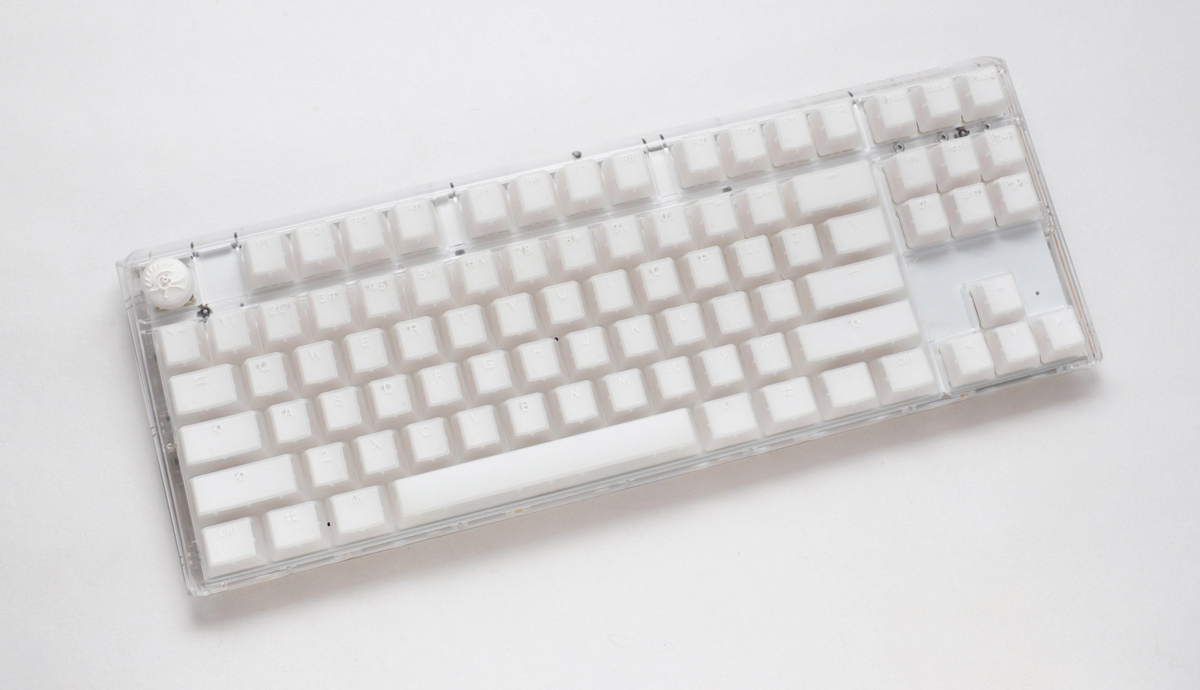 Ducky One 3 TKL Aura Clear White Hotswap RGB Double Shot ABS Mechanical Keyboard