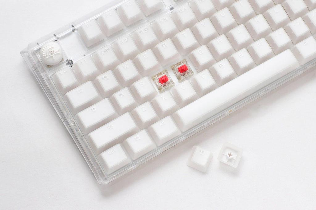 Ducky One 3 TKL Aura Clear White Hotswap RGB Double Shot ABS Mechanical Keyboard