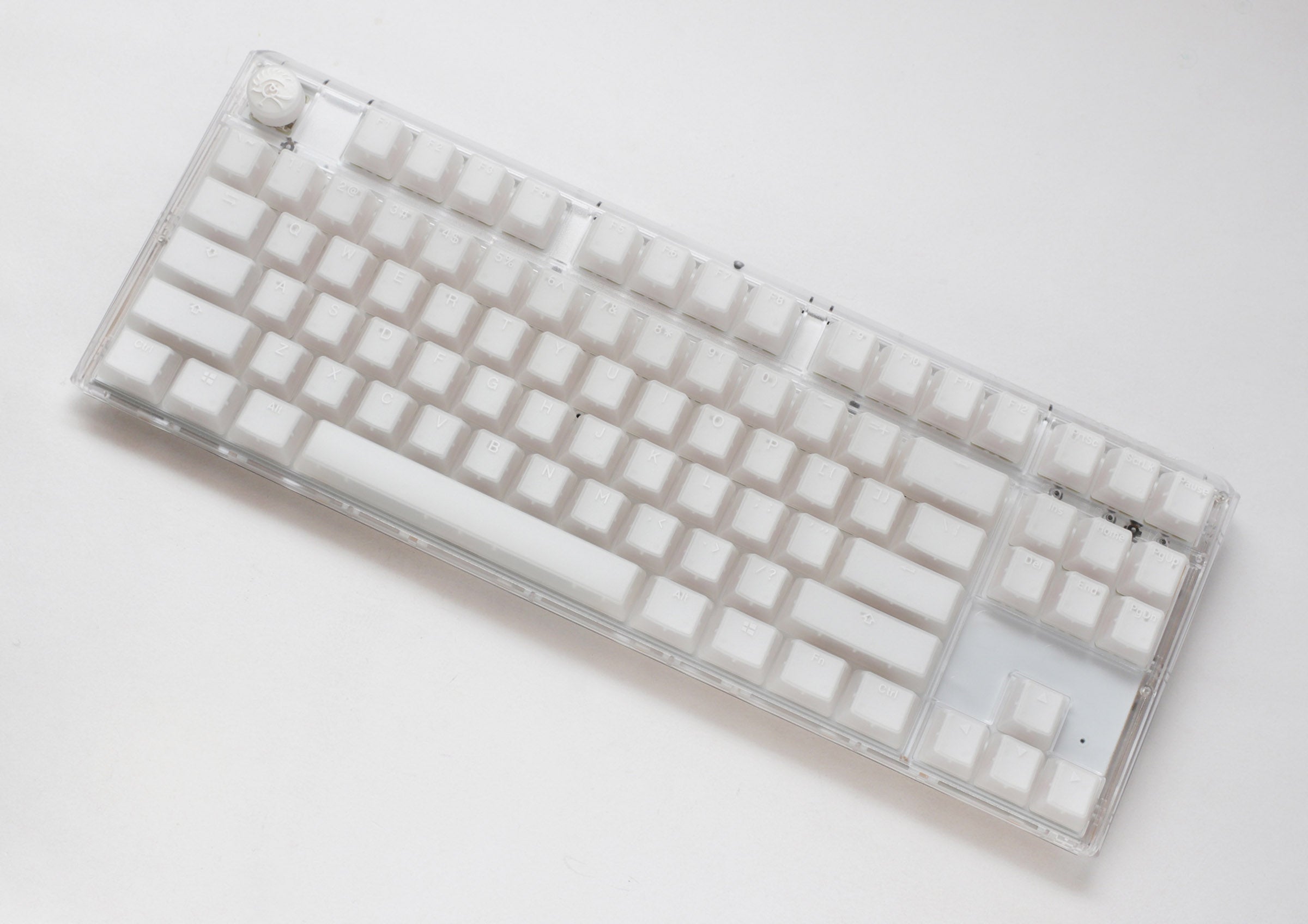 Ducky One 3 TKL Aura Clear White Hotswap RGB Double Shot ABS Mechanical Keyboard