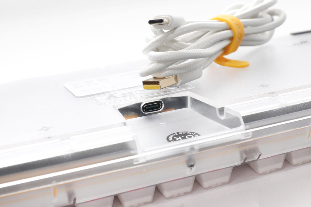 Ducky One 3 TKL Aura Clear White Hotswap RGB Double Shot ABS Mechanical Keyboard