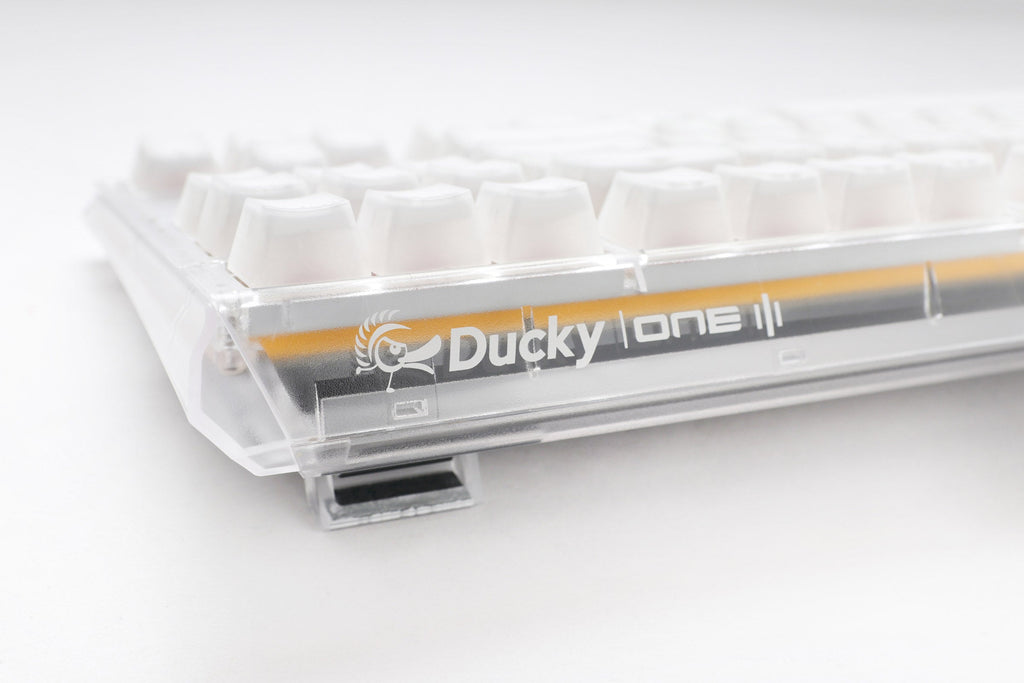 Ducky One 3 TKL Aura Clear White Hotswap RGB Double Shot ABS Mechanical Keyboard