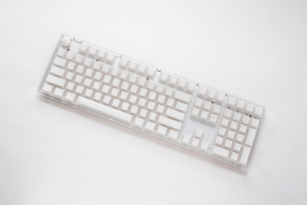 Ducky One 3 Aura Clear White Hotswap RGB Double Shot ABS Mechanical Keyboard