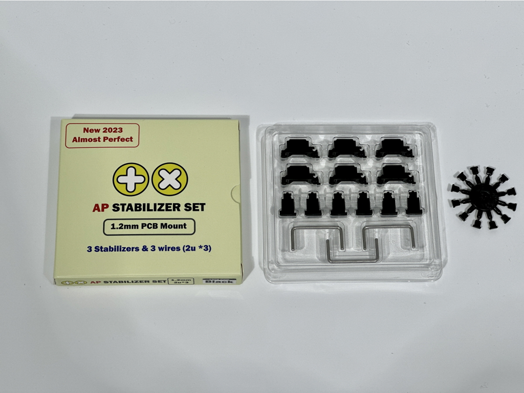 TX AP Stabilizers 1.2mm PCB Mount Clip-in 2u Kit (3 pack)