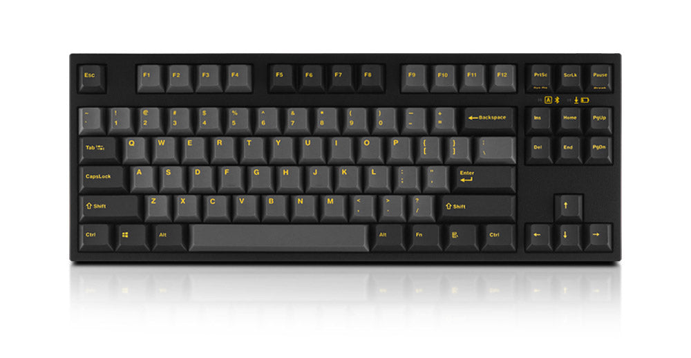 Leopold FC750RBT Ash Yellow TKL Bluetooth PD Double Shot PBT Mechanical Keyboard