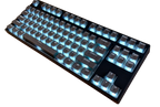 KBParadise V80 V2 Black Crystal TKL Hotswap White LED Double Shot Polycarbonate Mechanical Keyboard