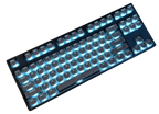 KBParadise V80 V2 Black Crystal TKL Hotswap White LED Double Shot Polycarbonate Mechanical Keyboard
