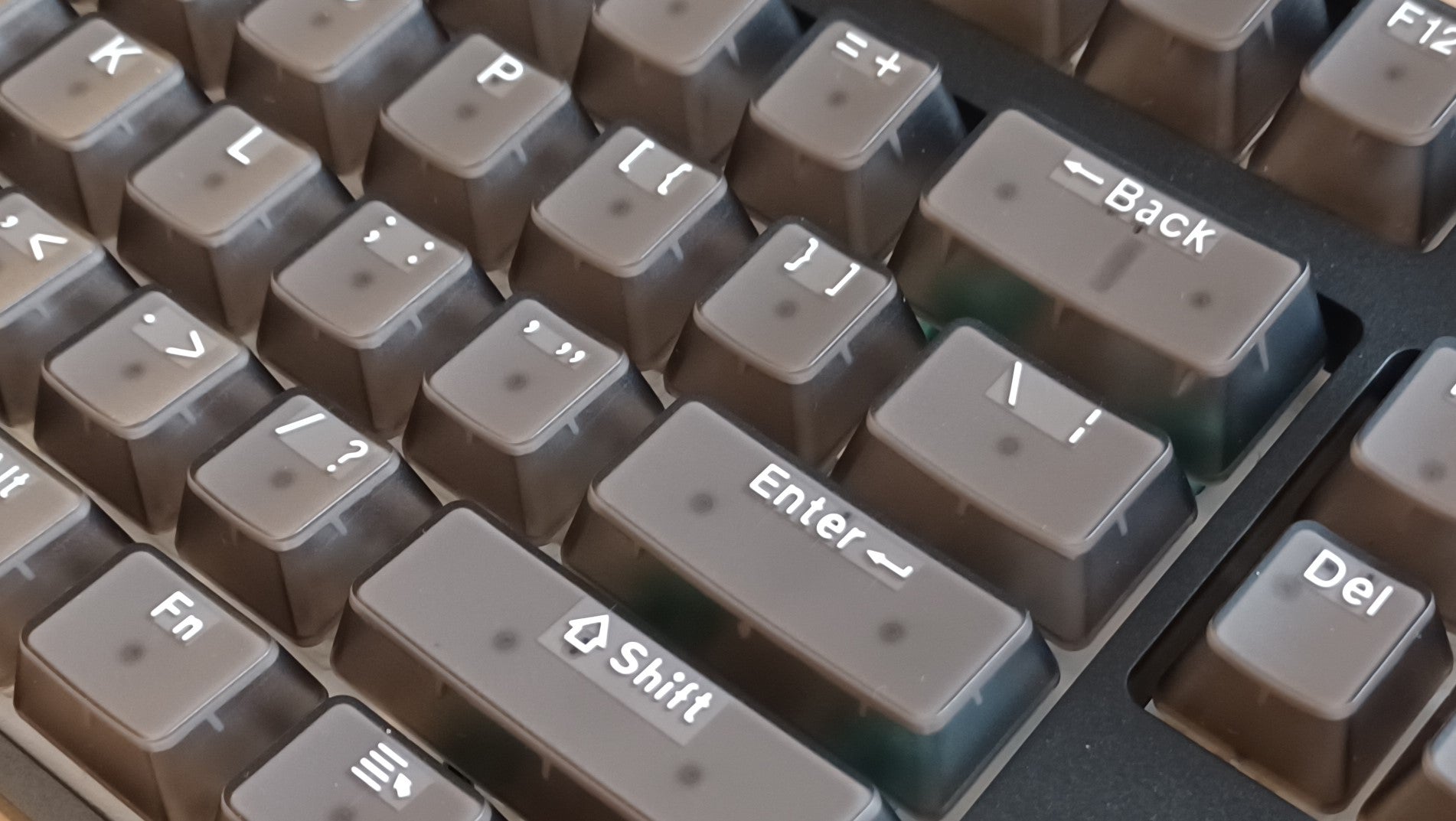 KBParadise V80 V2 Black Crystal TKL Hotswap White LED Double Shot Polycarbonate Mechanical Keyboard