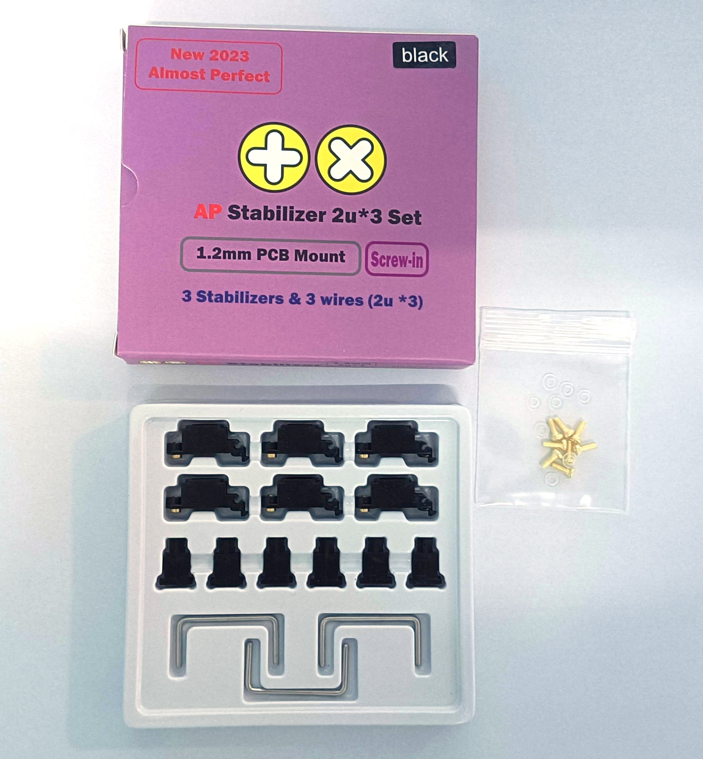 TX AP Stabilizers PCB Mount Screw-in 2u Kit (3 pack)