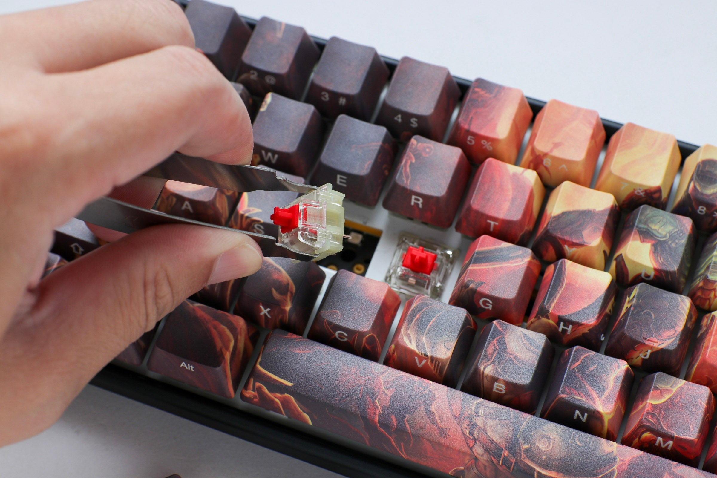 Bethesda x Ducky One 3 SF Doom Edition 65% Hotswap RGB Dye Sub PBT Mechanical Keyboard