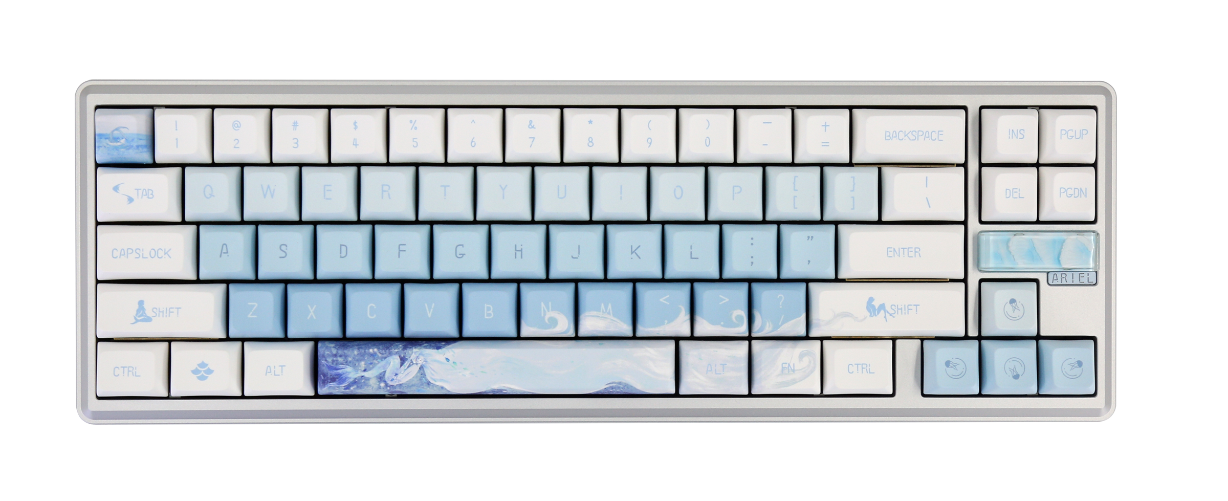 Varmilo Sword68 Ariel Aluminum 65% Hotswap Wireless RGB Mechanical Keyboard