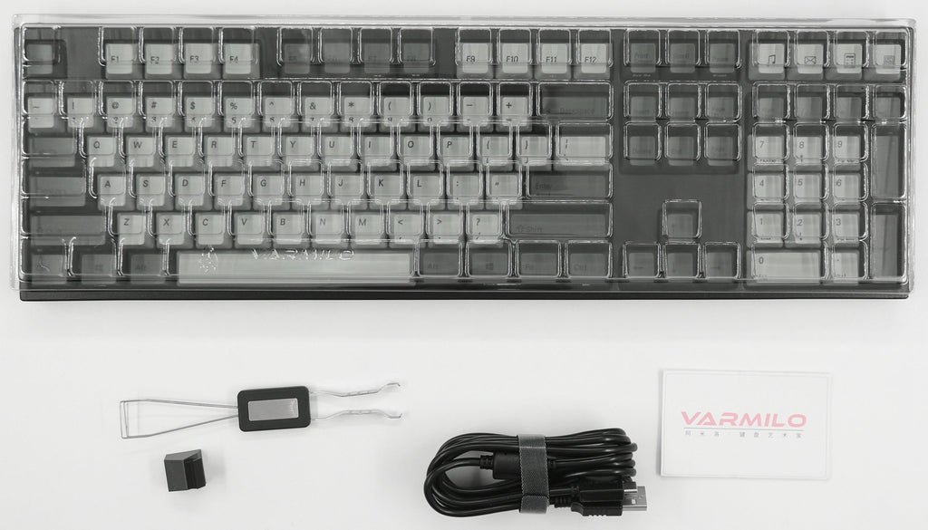 Varmilo VPE108 Ink Rhyme Hotswap Triple Mode White LED Keyboard