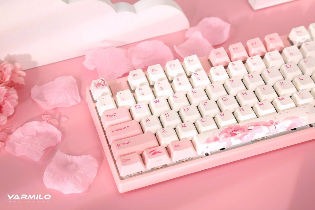 Varmilo VPE87 Sakura R2 TKL Hotswap Wireless White LED Keyboard